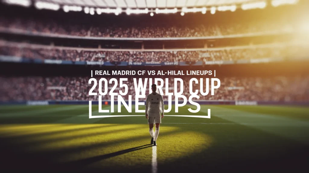Real Madrid CF vs Al-Hilal Lineups | 2025 Club World Cup